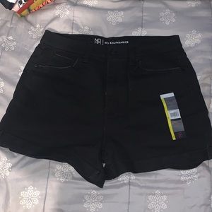 Black Super High Rise Shorts